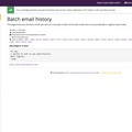 Batch email history
