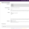 Compose batch email interface